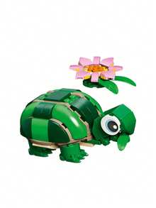 LEGO Creator 3-In-1 Turtle With A Water Lily Flower Kids 7Years+ 31377 - Multicolor - View 5