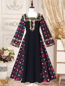 Celebration Holiday Maxi Dress - Multicolor - View 1