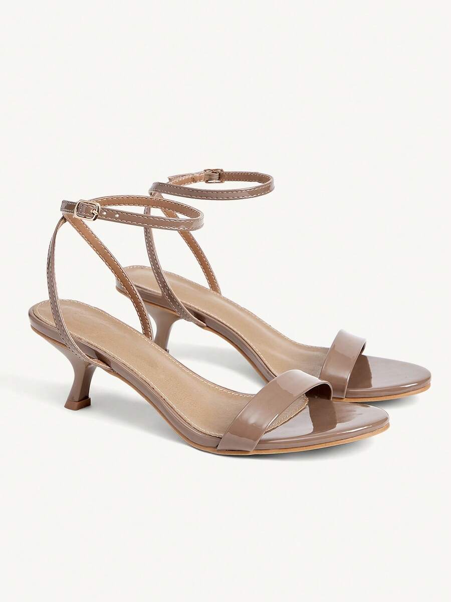 CUCCOO CHICEST Women's Summer/Summer New Pointed Toe Strappy Design Stiletto High Heel Sandals, Elegant Leather Slip-On Shoes For Daily, Commute, Date, Afternoon Tea, Summer Outfit Summer Shoes Wedding Shoes Bride Shoes - Brown - View 1