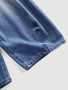 GlowEve Women's Casual Versatile Everyday Pocket Button Flare Leg Jeans - Blue - View 6