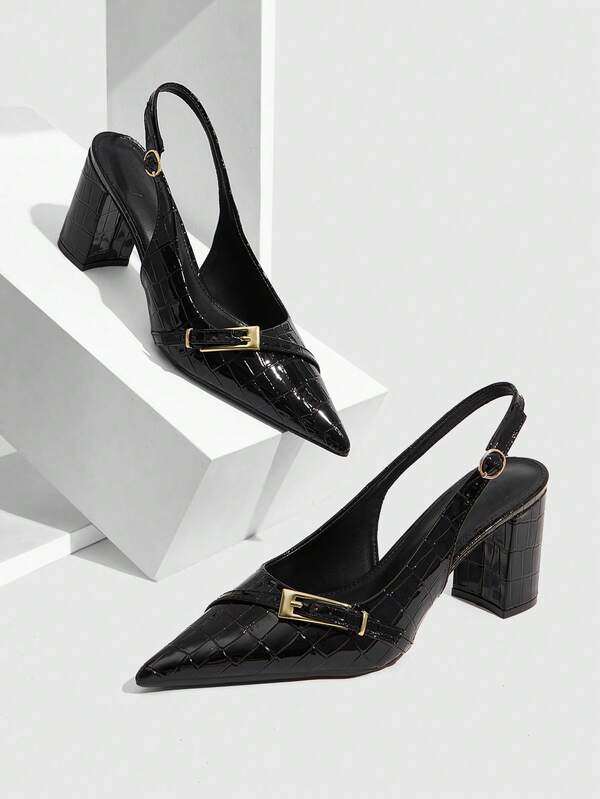 CUCCOO SZL Sapatos Femininos Four Seasons, Novo Modelo Com Fivela Grande De Metal, Salto Grosso E Bico Fino, Com Estampa Animal, Perfeitos Para O Dia A Dia, Encontros, Chá Da Tarde, Festas E Para Usar No Trabalho.