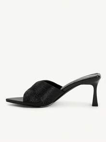 CUCCOO CHICEST Sandales à talons aiguilles élégantes et sexy à bout pointu pour femmes, pratiques pour les déplacements quotidiens et les occasions formelles - Noir - Voir 4