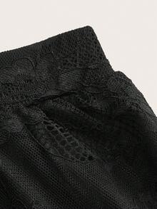 Aloruh Chân váy chữ A màu trơn dành cho nữ, kiểu dáng thường ngày, đa năng, thích hợp cho hẹn hò hoặc du lịch. - màu đen - Xem 3