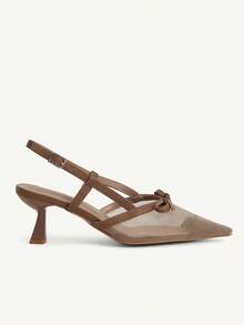 CUCCOO CHICEST Women's Pointed Toe Buckle Design Fashionable High Heels For Daily Wear Wedding Shoes - Brown - View 3