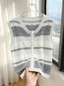 Selianne Women's Elegant V-Neck Sleeveless Tank Top, Spring/Summer - Multicolor - View 3