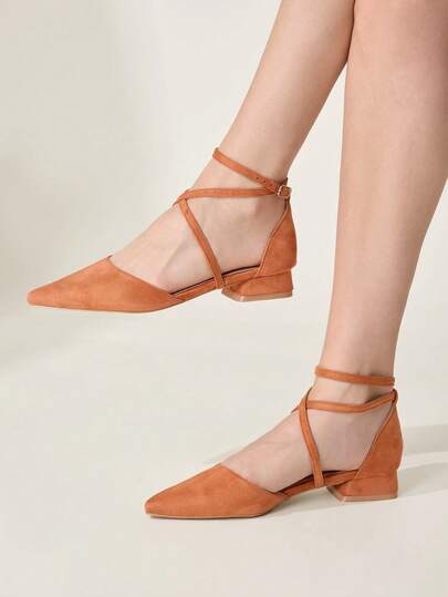 CUCCOO CHICEST 女士尖头搭扣设计日常百搭时尚高跟鞋