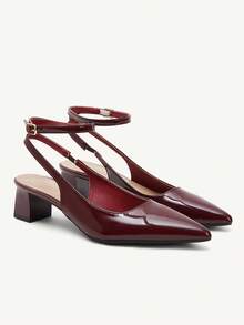 CUCCOO CHICEST Women Heeled Sandals - Burgundy - View 1