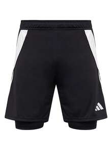 Adidas Tiro 24 Men's Training 2 In 1 Shorts Black - Black - View 1