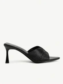 CUCCOO CHICEST Sandales à talons aiguilles élégantes et sexy à bout pointu pour femmes, pratiques pour les déplacements quotidiens et les occasions formelles - Noir - Voir 3