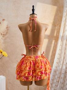 Bellisia Bộ bikini 3 mảnh 26SS in hoa màu cam với áo và chân váy lãng mạn, thích hợp cho bãi biển và kỳ nghỉ. Mẫu đồ bơi nữ mới năm 2026, phù hợp cho đi học, kỳ nghỉ, hẹn hò, tiệc trà chiều, phong cách phương Tây, du thuyền, bãi biển, đảo, du lịch đường bộ, mọi mùa, lễ hội âm nhạc, kỳ nghỉ Boho, kỳ nghỉ Bohemian, mùa thu thư giãn, phong cách Boho phương Tây, áo kiểu thanh lịch cho nữ, bộ 2 mảnh, mẫu mới mùa hè, thích hợp cho kỳ nghỉ, du thuyền, du lịch biển, tắm nắng, sở thú, trang phục nữ Zestiva. - Nhiều màu - Xem 3