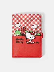 HELLO KITTY AND FRIENDS | SHEIN 可爱卡通皮革个性化卡包 - 紅色B - 查看 1
