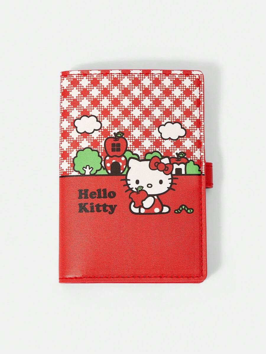 HELLO KITTY AND FRIENDS | SHEIN 可爱卡通皮革个性化卡包 - 紅色B - 查看 1