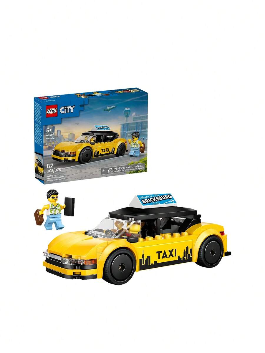 LEGO City Yellow Taxi Kids 5Years+ 60487 - Multifärgad - Visa 1