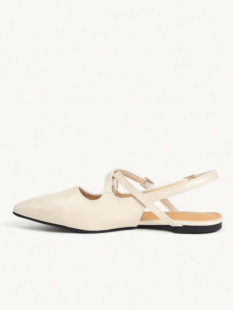 CUCCOO CHICEST Women's Buckle Design Casual Versatile Flat Shoes Wedding Shoes Summer Shoes Bride Shoes