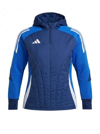 Adidas Tiro 24 Women's Competition Winterized 1/4 Zip Top Navy Blue