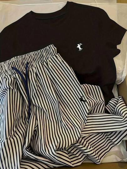 Conjunto Navy Urban Rayas Verano