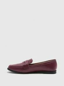 CUCCOO BIZCHIC Women Flats Spring Shoes - burgundy pu - View 4