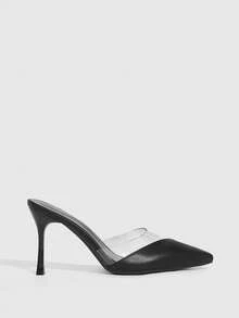 CUCCOO SZL Women's Fashionable Elegant Pointed Toe Pumps, Suitable For Party And Commute Spring Shoes - Black - View 3