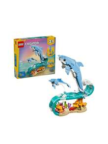 LEGO Creator 3-In-1 Sea Animals: Beautiful Dolphins Kids 9Years+ 31385 - Multicolor - View 1