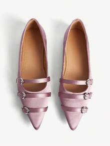 CUCCOO CHICEST Women's Elegant Commuter Pointed Toe Flats Elegant Shoes Wedding Shoes - Purple - View 10