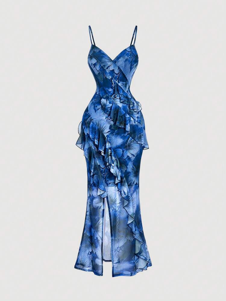 lipsy blue floral maxi dress Buy Lipsy Navy Blue Floral Print V-Neck Lace Maxi Dress from Next USA