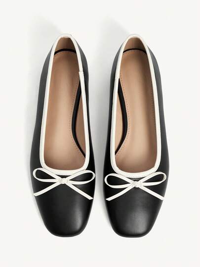 CUCCOO CHICEST Women's Casual Versatile Commuting Flats With Bow Decor