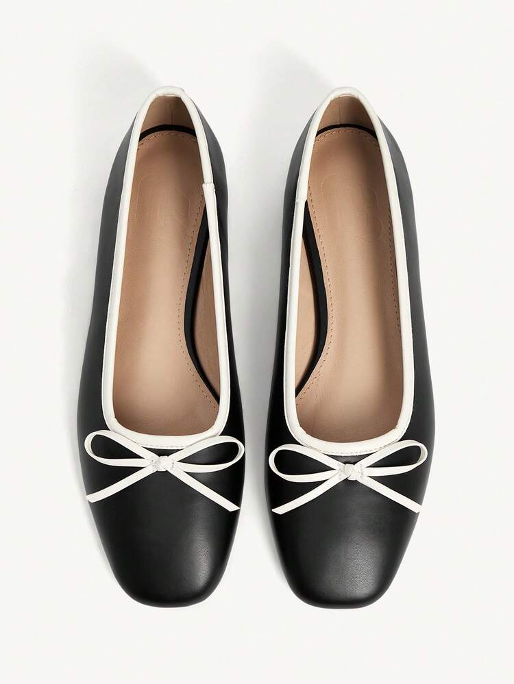 CUCCOO CHICEST Women's Casual Versatile Commuting Flats With Bow Decor Wedding Shoes Summer Shoes Bride Shoes