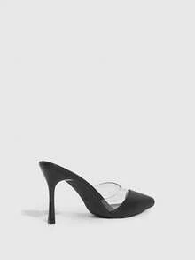 CUCCOO SZL Women's Fashionable Elegant Pointed Toe Pumps, Suitable For Party And Commute Spring Shoes - Black - View 4