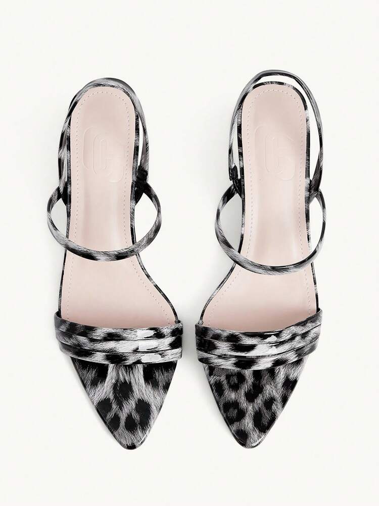 CUCCOO CHICEST Women's Tie-Dye Buckle Design Fashionable Elegant High Heel Sandals Wedding Shoes Summer Shoes Bride Shoes