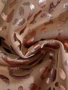 Swim SXY Áo tắm liền thân SXY, chất liệu vải in họa tiết da báo, trang trí ngọc trai vàng, kiểu dáng gợi cảm, cắt cao, thích hợp cho kỳ nghỉ hè/xuân ở bãi biển. - Nhiều màu - Xem 7