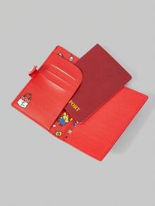 HELLO KITTY AND FRIENDS | SHEIN Cute Leather Cartoon Personalized Card Bag - Màu trắng a - Xem 2