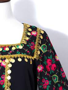 Celebration Holiday Maxi Dress - Multicolor - View 4