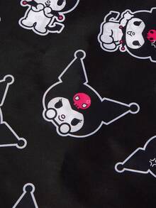 HELLO KITTY AND FRIENDS | SHEIN 女士时尚卡通图案防水大容量手提袋 - 黑玫色 - 查看 4