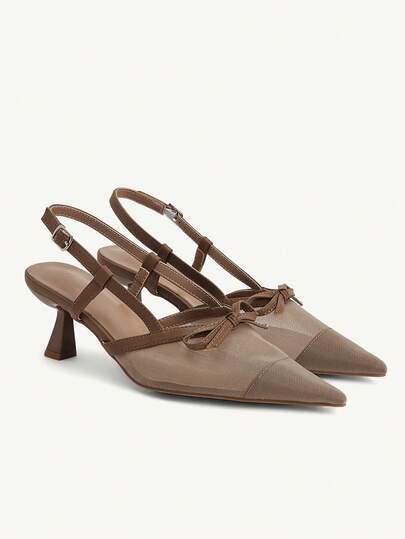 CUCCOO CHICEST Women's Pointed Toe Buckle Design Fashionable High Heels For Daily Wear Wedding Shoes