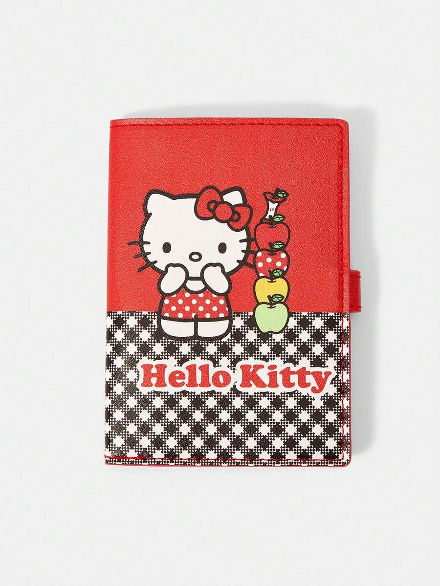 HELLO KITTY AND FRIENDS | SHEIN Cute Leather Cartoon Personalized Card Bag - Red A - View 1