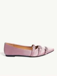 CUCCOO CHICEST Women's Elegant Commuter Pointed Toe Flats Elegant Shoes Wedding Shoes - Purple - View 9