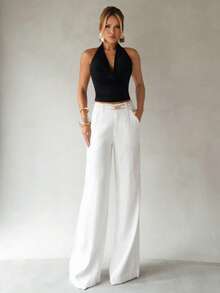 Sandy Gomes 万圣节女式露背吊带黑色娃娃背心 - 彩色 - 查看 1