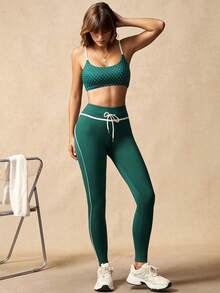 VARSIVA 女士休闲运动波点印花吊带背心和裤子套装 - 彩色 - 查看 5