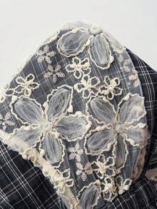 Bohemela Women's Casual Woven Striped Loose Drawstring Pants - Black - View 9