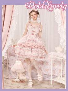 Dola Lovely 黑色玛丽珍皮鞋，系带洛丽塔鞋，包头设计，蝴蝶结装饰，Y2K哥特风鞋，女士厚底平底鞋 - 米白色 - 查看 2