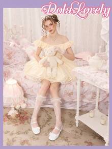 Dola Lovely 女士白色方头玛丽珍鞋，搭扣蝴蝶结中跟鞋，优雅简约的职场通勤百搭高跟女鞋 - 白色 - 查看 2