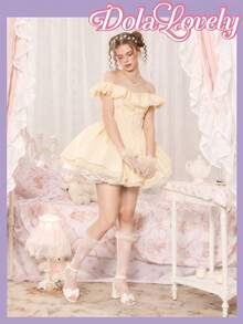 Dola Lovely 女士白色方跟玛丽珍洛丽塔鞋 - 白色 - 查看 2