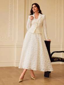 ZEYLAH Chân váy chữ A nữ kiểu dáng thường ngày, đa năng, thích hợp cho hẹn hò/du lịch, mùa xuân/hè. - trắng - Xem 7