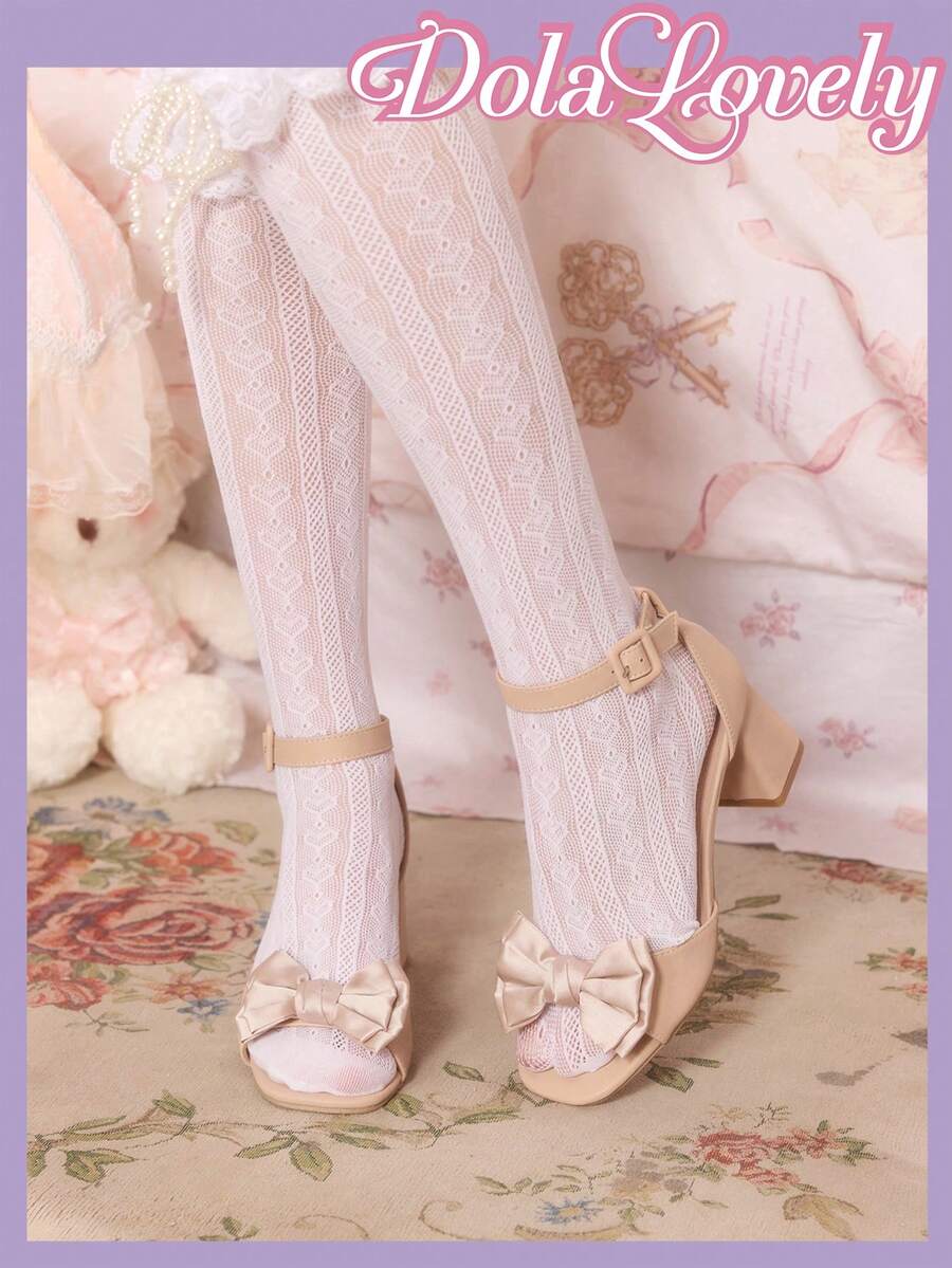 Dola Lovely 女士鞋履杏色方跟玛丽珍洛丽塔风格 - 杏色 - 查看 1