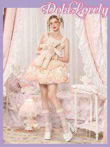 Dola Lovely 女鞋 白色高跟玛丽珍鞋 闭趾防水桌布洛丽塔哥特风鞋 蝴蝶结甜美JK鞋 - 白色皮面 - 查看 2