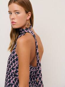 Nöista Asymmetric Top And Loose Pants Set. - Multicolor - View 7