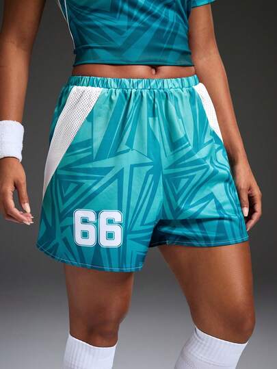 Powerista 女式印花短袖足球服和短裤