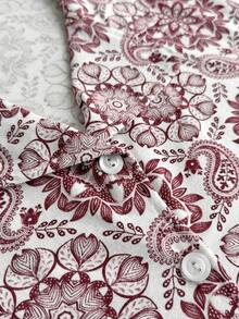 SHEIN Knopfdetaillierter, lässiger, mehrfarbiger, süßer Blumenmuster-detaillierter, entspannter Pyjama-Loungewear-Set - Verschiedenfarbig - Übersicht 5