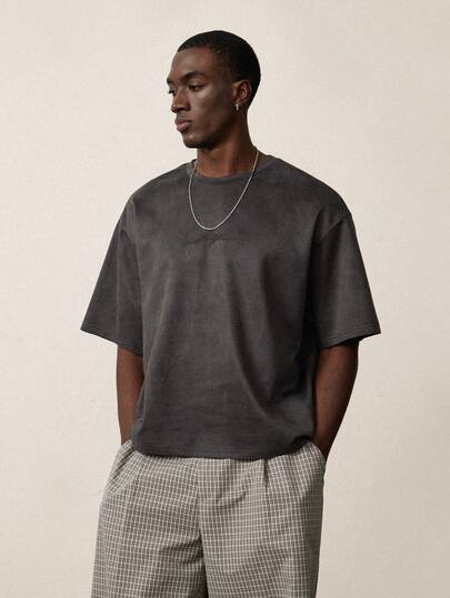 STYNVO 男士休闲纯色短袖T恤，夏季百搭