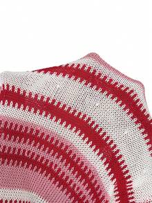 Athîral 女士条纹圆领无袖休闲针织连衣裙 - 彩色 - 查看 6